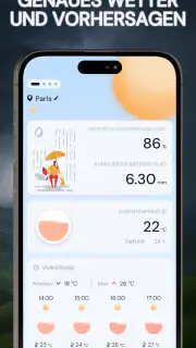 Wetterwarnung: UV•Wind•Widget screenshot 1