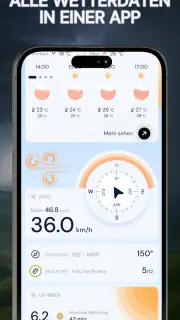 Wetterwarnung: UV•Wind•Widget screenshot 2