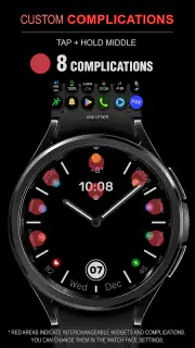WFP 305 Butterfly watch face screenshot 3