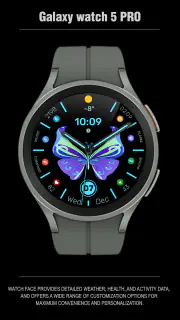 WFP 305 Butterfly watch face screenshot 5