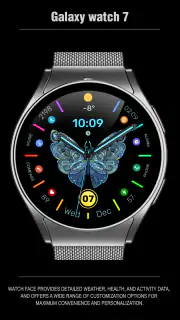 WFP 305 Butterfly watch face screenshot 7