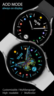 WFP 305 Butterfly watch face screenshot 8