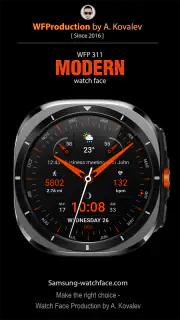WFP 311 Modern watch face screenshot 1