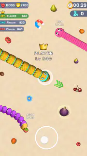 Worms .io Hungry Game screenshot 1