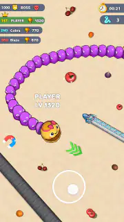 Worms .io Hungry Game screenshot 6