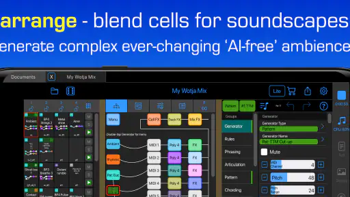 Wotja: Live Generative Music screenshot 5