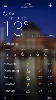 Yahoo Wetter screenshot 2