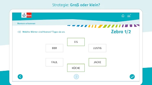 Zebra Deutsch Klasse 1-4 screenshot