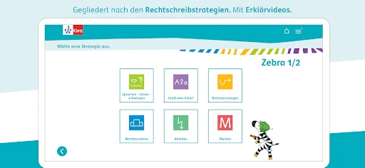 Zebra Deutsch Klasse 1-4 screenshot