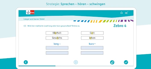 Zebra Deutsch Klasse 1-4 screenshot
