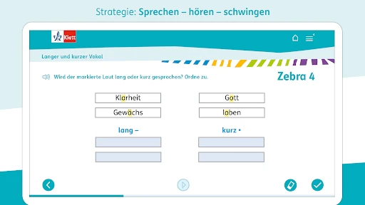 Zebra Deutsch Klasse 1-4 screenshot