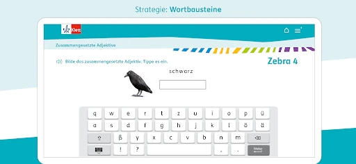 Zebra Deutsch Klasse 1-4 screenshot