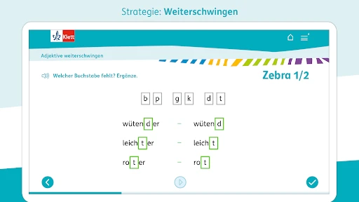 Zebra Deutsch Klasse 1-4 screenshot