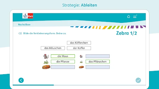 Zebra Deutsch Klasse 1-4 screenshot