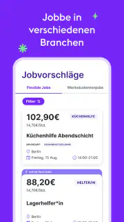 Zenjob - Flexible Nebenjobs screenshot 2