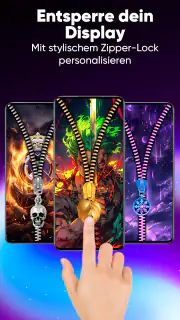 Zipper-Bildschirm Hintergrund screenshot 2
