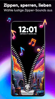 Zipper-Bildschirm Hintergrund screenshot 5