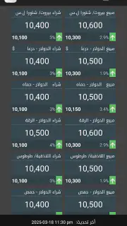 أسعار الصرف السورية screenshot 6