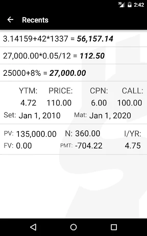 10bii Financial Calculator screenshot