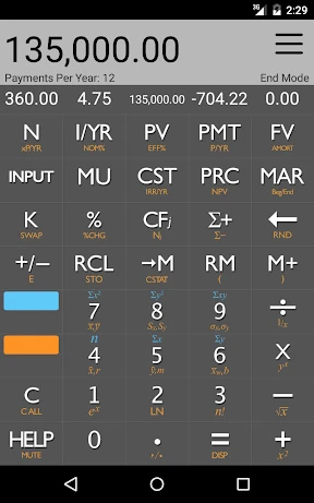 10bii Financial Calculator screenshot