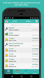 aCar - Car Management, Mileage screenshot 4