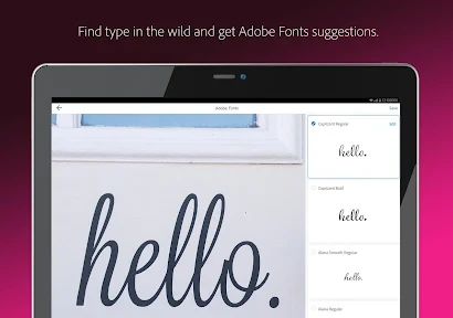 Adobe Capture: Illustrator,Ps screenshot