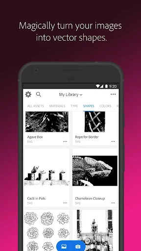 Adobe Capture: Illustrator,Ps screenshot