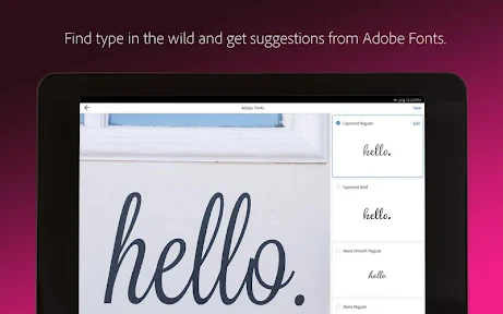 Adobe Capture: Illustrator,Ps screenshot