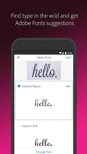 Adobe Capture: Illustrator,Ps screenshot