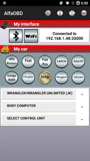 AlfaOBD screenshot 1