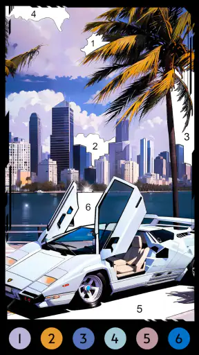 Alpha Color: Men coloring book screenshot