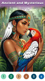 Ancient Color By Number Game screenshot 2