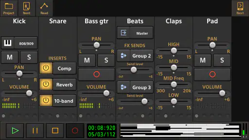 Audio Evolution Mobile Studio screenshot 2