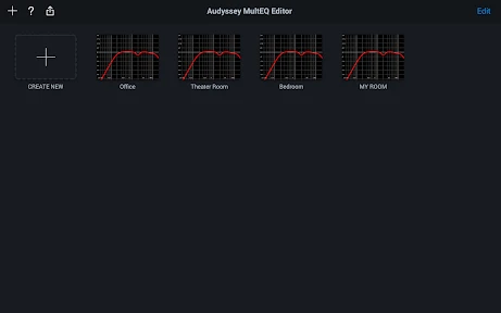 Audyssey MultEQ Editor app screenshot
