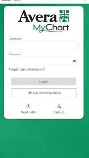 Avera MyChart screenshot 1