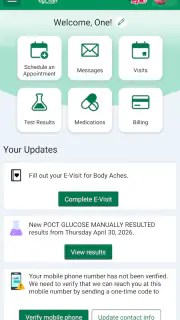Avera MyChart screenshot 2