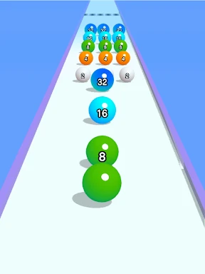 Ball Run 2048: merge number screenshot