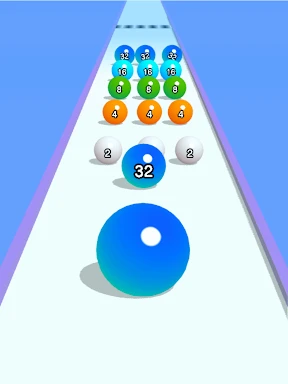 Ball Run 2048: merge number screenshot