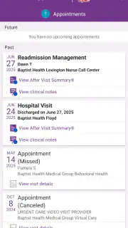 Baptist Health MyHealth screenshot 7