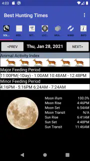 Best Hunting Times screenshot 2
