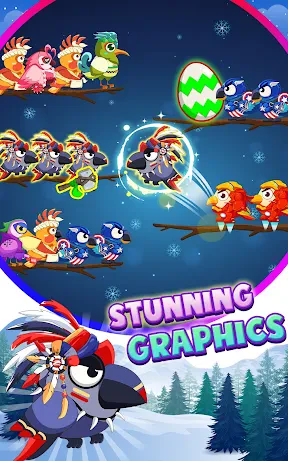 Bird Sort 2: Color Puzzle screenshot