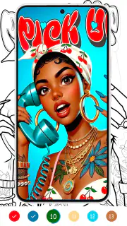 Black Color : Color By Number screenshot 8
