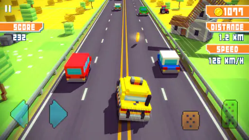 Blocky Highway: Traffic Racing screenshot 5