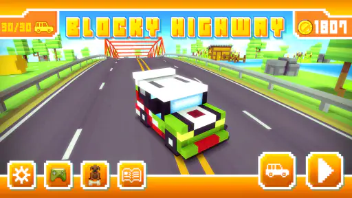 Blocky Highway: Traffic Racing screenshot 6