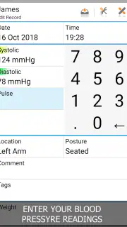 Blood Pressure Log - MyDiary screenshot 1