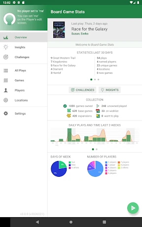 Board Game Stats screenshot