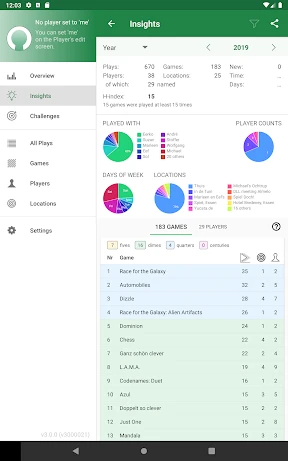 Board Game Stats screenshot