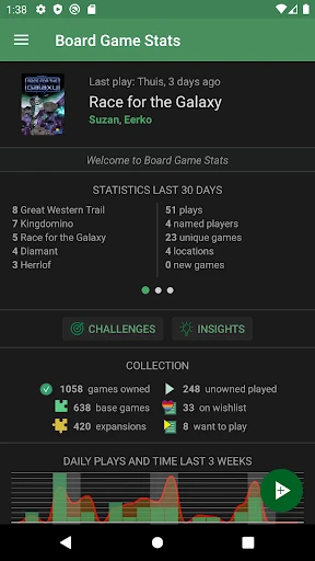 Board Game Stats screenshot
