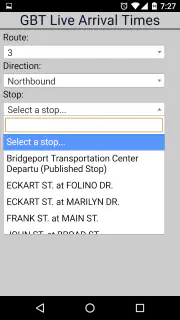 Bridgeport GBT Bus Tracker screenshot 3