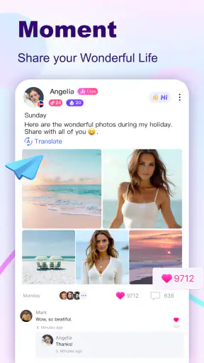 BuzzCast - Live Video Chat App screenshot